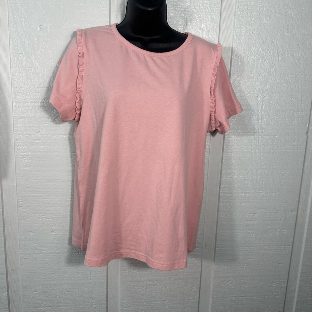 Journey Five Women’s Pink Short Sleeve Top Size XL EUC - Picture 2 of 7